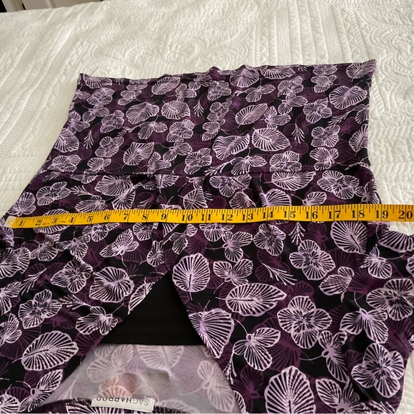 SAG HARBOR, BLACK AND PURPLE KNIT SKIRT SET, SIZE:L/G - Picture 6 of 11